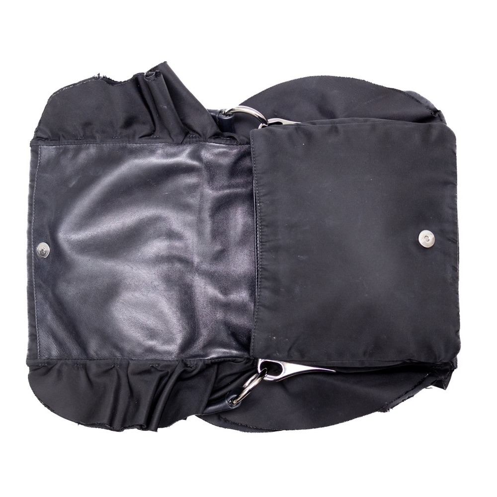 Authentic Women's Prada‎ Tessuto Black Nylon Ruffle Shoulder Bag - Picture 9 of 11